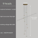 GobekUsa LED Chandelier for Revolving Staircase | Loft Villa Ceiling Hanging Lamp