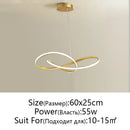 GobekUsa LED Chandelier Light: Modern Aluminum Acrylic Pendant for Dining Room & Restaurant