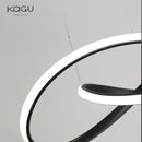 GobekUsa LED Chandelier Light: Modern Aluminum Acrylic Pendant for Dining Room & Restaurant
