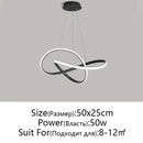 GobekUsa LED Chandelier Light: Modern Aluminum Acrylic Pendant for Dining Room & Restaurant