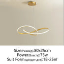 GobekUsa LED Chandelier Light: Modern Aluminum Acrylic Pendant for Dining Room & Restaurant