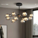GobekUsa LED Chandelier Lighting for Living, Bedroom, Dining Room - Pendant Lamp Fixture