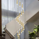 GobekUsa LED Chandelier Lighting for Staircase in Gold/Black/Silver/Coffe - Duplex & Villa Attic Suitable