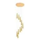 GobekUsa LED Chandelier Lighting for Staircase in Gold/Black/Silver/Coffe - Duplex & Villa Attic Suitable