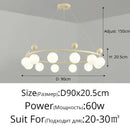 GobekUsa LED Chandelier Lights 8-12 Heads Indoor Lighting Fixture for Home Decor