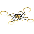 GobekUsa LED Chandelier Lights: Dimmable, Remote Control, Modern Design for Home Lighting