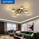 GobekUsa LED Chandelier Lights: Dimmable, Remote Control, Modern Design for Home Lighting
