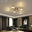 GobekUsa LED Chandelier Lights: Dimmable, Remote Control, Modern Design for Home Lighting
