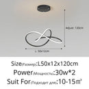 GobekUsa LED Chandelier Lights Indoor Lighting Room Decor White Black Lamps With Spotlight