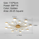 GobekUsa LED Chandelier Lights: Modern, Creative Home Indoor Lighting Fixtures for Living Room, Bedroom, Kitchen