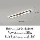 GobekUsa LED Chandelier Lights Remote Dimming Black White Modern Long Living Room Bedroom Hall Lamps