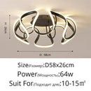 GobekUsa LED Chandelier Modern Indoor Lighting for Living Room Study Parlor Bedroom