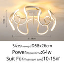 GobekUsa LED Chandelier Modern Indoor Lighting for Living Room Study Parlor Bedroom