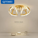 GobekUsa LED Chandelier Modern Indoor Lighting for Living Room Study Parlor Bedroom