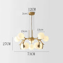 GobekUsa LED Chandelier Pendant Lamp for Living Room Bedroom Dining Room Lighting