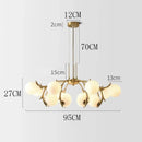 GobekUsa LED Chandelier Pendant Lamp for Living Room Bedroom Dining Room Lighting