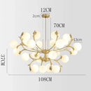 GobekUsa LED Chandelier Pendant Lamp for Living Room Bedroom Dining Room Lighting