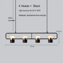GobekUsa LED Chandelier Pendant Lamp for Modern Dining Room, Cafe & Bar