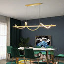 GobekUsa LED Chandelier Pendant Light 120cm Ceiling Modern Minimalist Dining Kitchen Lighting