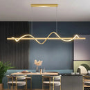 GobekUsa LED Chandelier Pendant Light Modern Minimalist 120cm Ceiling Mounted Lighting