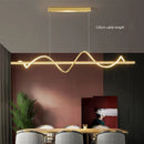 GobekUsa LED Chandelier Pendant Light Modern Minimalist 120cm Ceiling Mounted Lighting