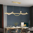 GobekUsa LED Chandelier Pendant Light Modern Minimalist 120cm Ceiling Mounted Lighting