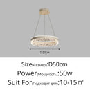 GobekUsa LED Chandelier Pendant Light with Remote Control for Home Decor