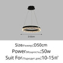 GobekUsa LED Chandelier Pendant Light with Remote Control for Home Decor