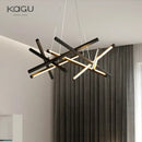 GobekUsa LED Chandelier Remote Control Ceiling Pendant Light for Living Room, Dining Room, Bedroom