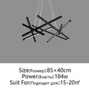 GobekUsa LED Chandelier Remote Control Ceiling Pendant Light for Living Room, Dining Room, Bedroom