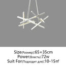 GobekUsa LED Chandelier Remote Control Ceiling Pendant Light for Living Room, Dining Room, Bedroom