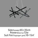 GobekUsa LED Chandelier Remote Control Ceiling Pendant Light for Living Room, Dining Room, Bedroom