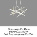GobekUsa LED Chandelier Remote Control Ceiling Pendant Light for Living Room, Dining Room, Bedroom