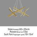 GobekUsa LED Chandelier Remote Control Ceiling Pendant Light for Living Room, Dining Room, Bedroom