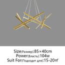GobekUsa LED Chandelier Remote Control Ceiling Pendant Light for Living Room, Dining Room, Bedroom