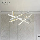 GobekUsa LED Chandelier Remote Control Ceiling Pendant Light for Living Room, Dining Room, Bedroom