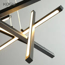GobekUsa LED Chandelier Remote Control Ceiling Pendant Light for Living Room, Dining Room, Bedroom