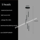GobekUsa LED Chandelier Stairs Pendant Ceiling Lamp for Hotel Lobby Decor