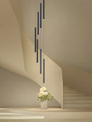 GobekUsa LED Chandelier Stairs Pendant Ceiling Lamp for Hotel Lobby Decor
