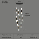 GobekUsa LED Chandelier Stairway Lamp Dining Table Kitchen Lighting Acrylic Chandelier