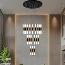GobekUsa LED Chandelier Stairway Lamp Dining Table Kitchen Lighting Acrylic Chandelier