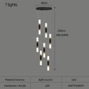 GobekUsa LED Chandelier Stairway Lamp Dining Table Kitchen Lighting Acrylic Chandelier