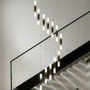 GobekUsa LED Chandelier Stairway Lamp Dining Table Kitchen Lighting Acrylic Chandelier