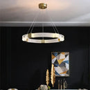 GobekUsa LED Chandelier with Acrylic Lampshade for Living Room Dining Bedroom Lighting