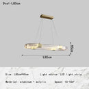 GobekUsa LED Chandelier with Acrylic Lampshade for Living Room Dining Bedroom Lighting
