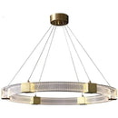 GobekUsa LED Chandelier with Acrylic Lampshade for Living Room Dining Bedroom Lighting