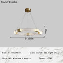 GobekUsa LED Chandelier with Acrylic Lampshade for Living Room Dining Bedroom Lighting