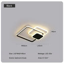 GobekUsa LED Chandelier with Remote for Living Room, Bedroom - Modern White Ceiling Lamp