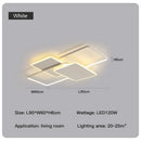 GobekUsa LED Chandelier with Remote for Living Room, Bedroom - Modern White Ceiling Lamp
