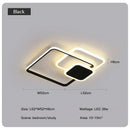 GobekUsa LED Chandelier with Remote for Living Room, Bedroom - Modern White Ceiling Lamp